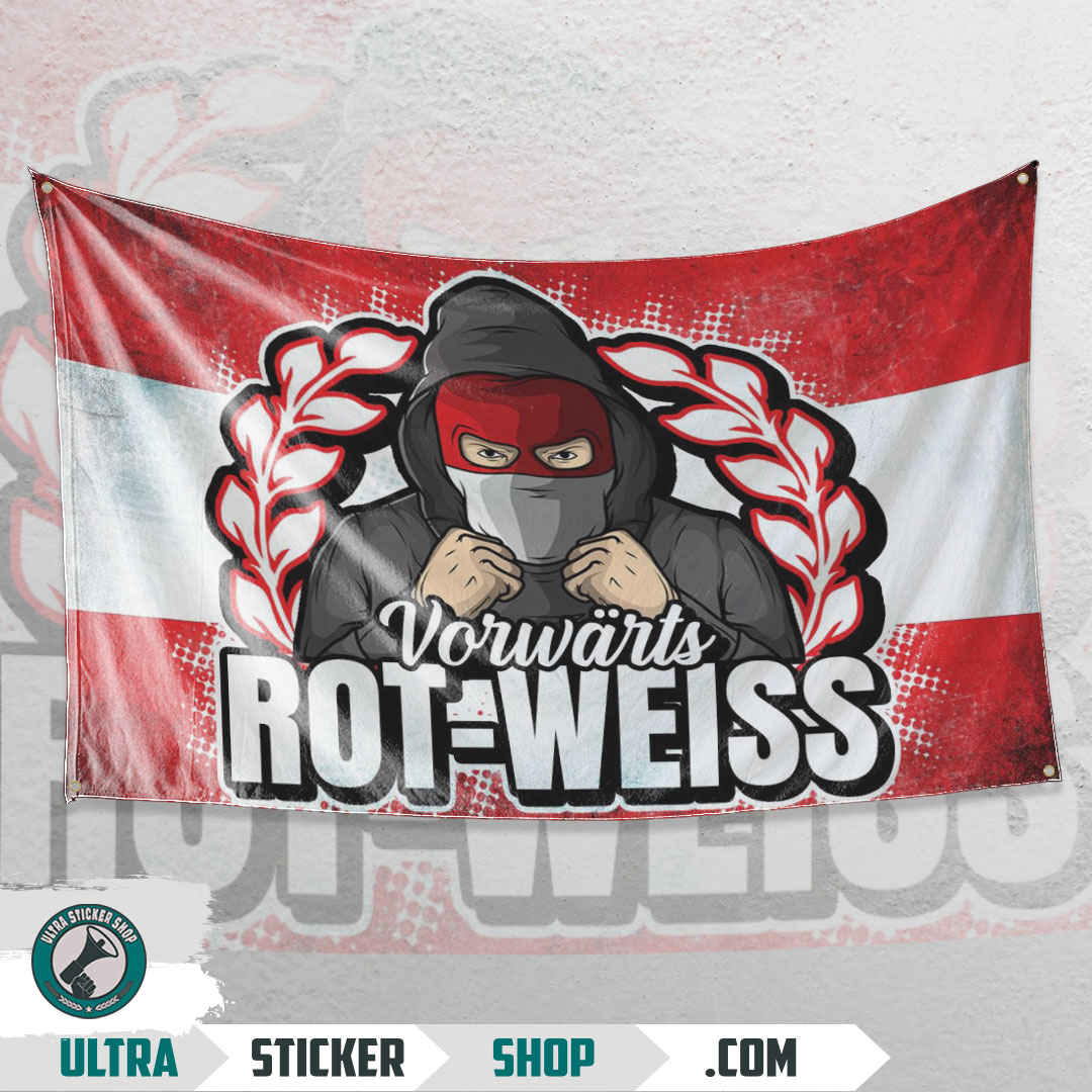 Buy Vorwärts Rot-Weiss Flag Stickers | Ultrastickershop