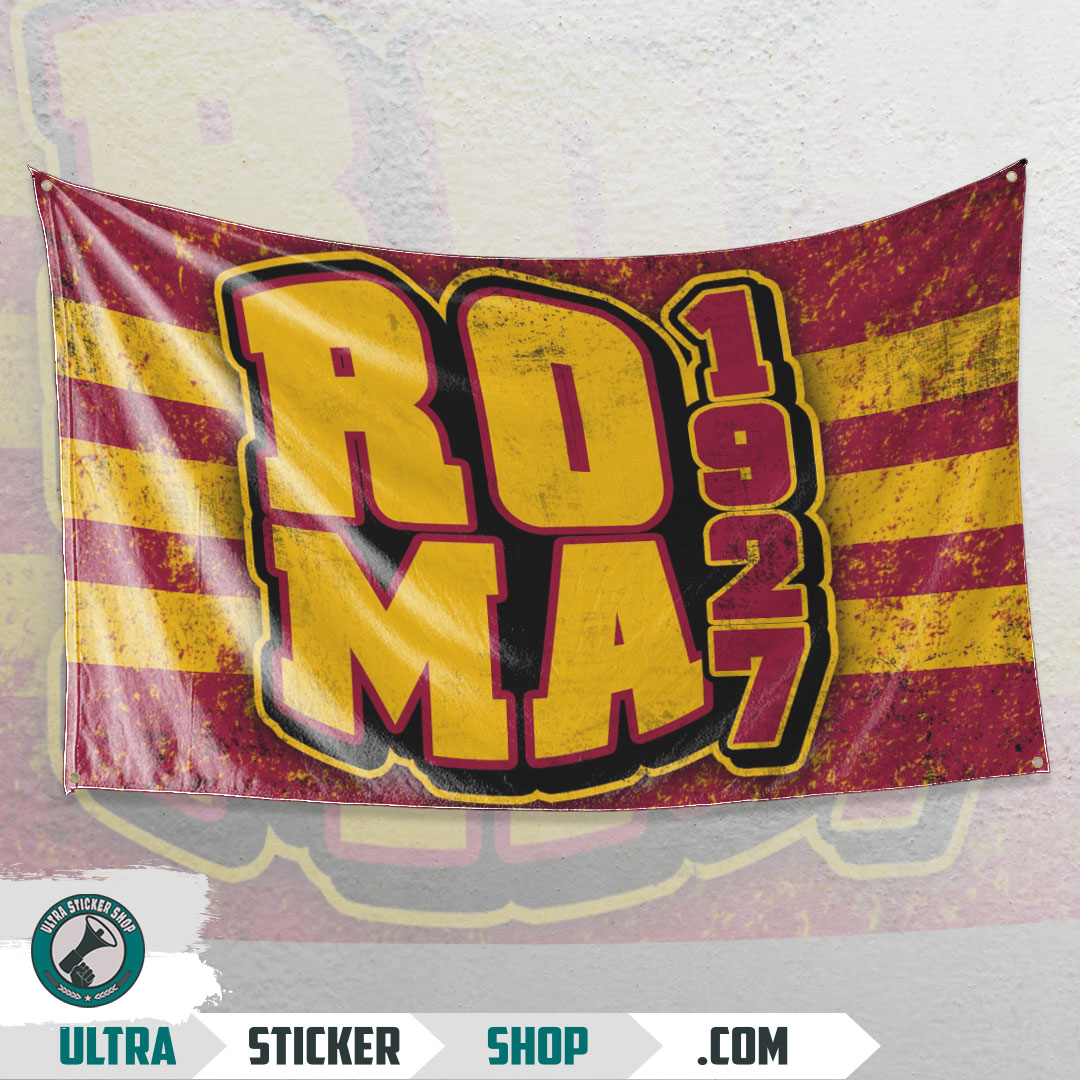 Patty Roma Sticker Buy Roma 1927 Flag Stickers | Ultrastickershop