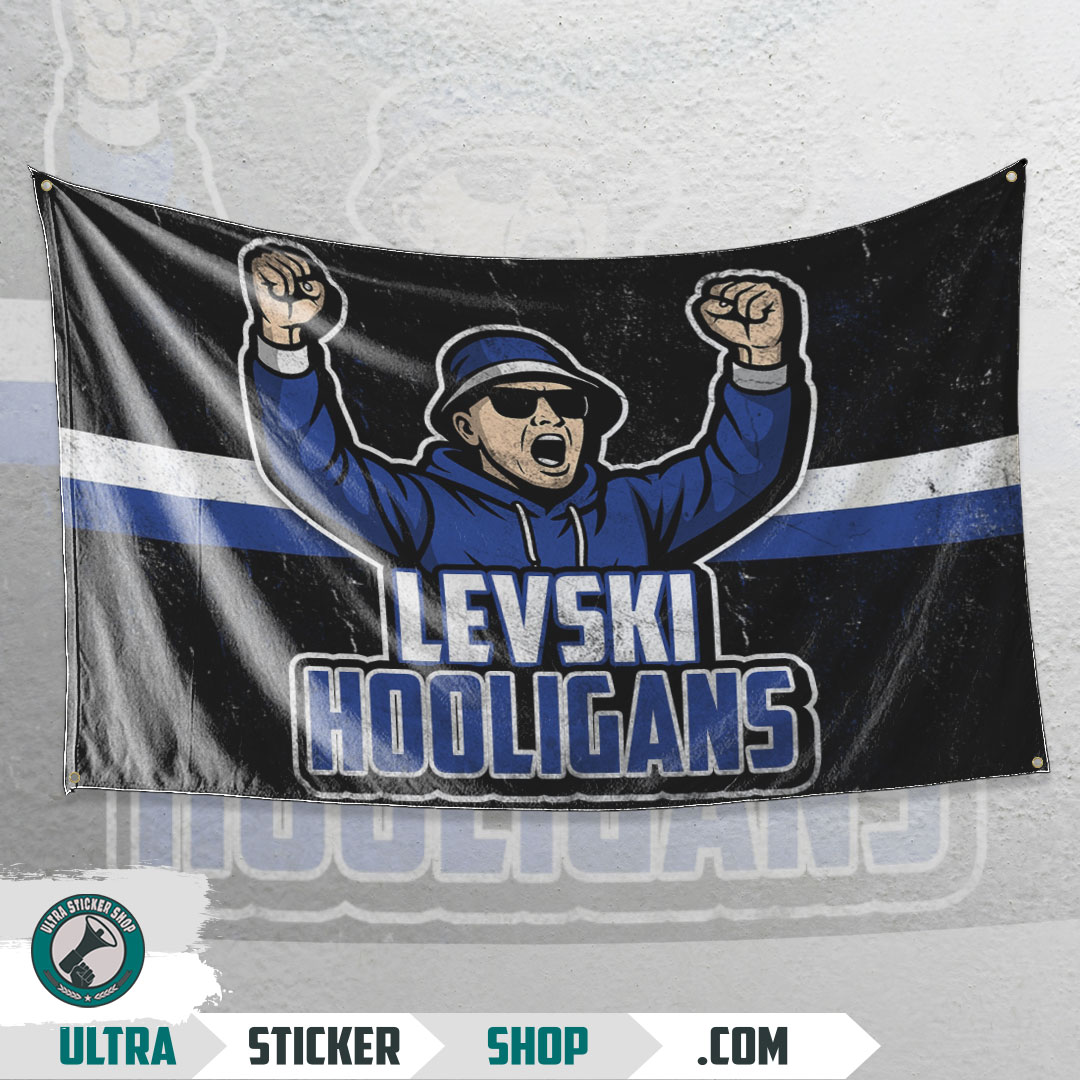 Buy Levski Hooligans Flag Stickers | Ultrastickershop