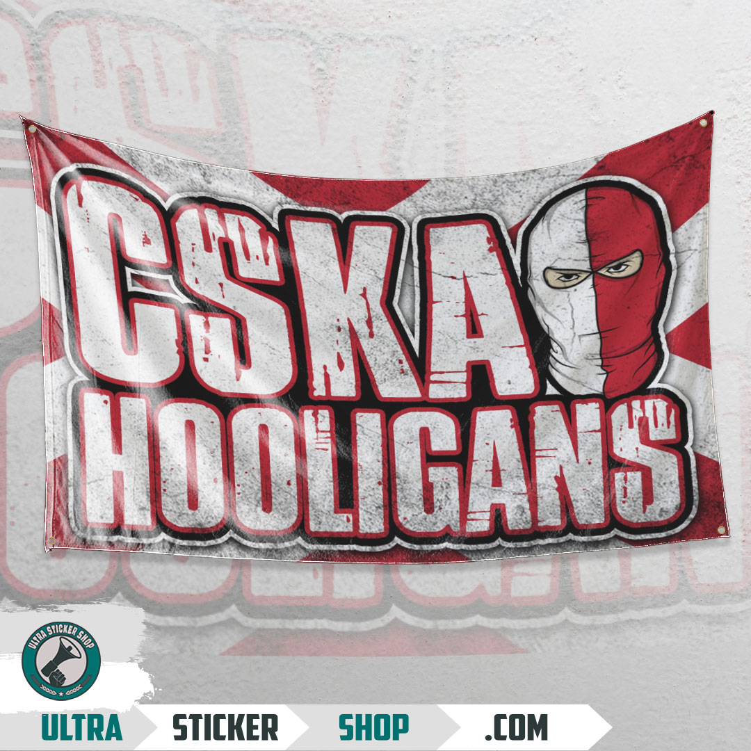 Buy Cska Hooligans Flag Stickers | Ultrastickershop