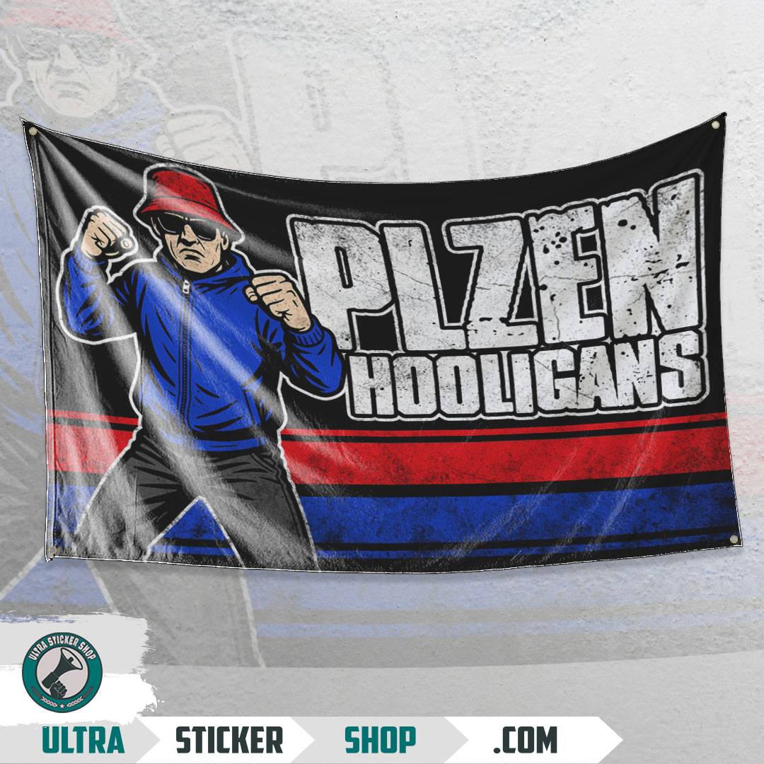 Buy Plzen Hooligans Flag Stickers | Ultrastickershop