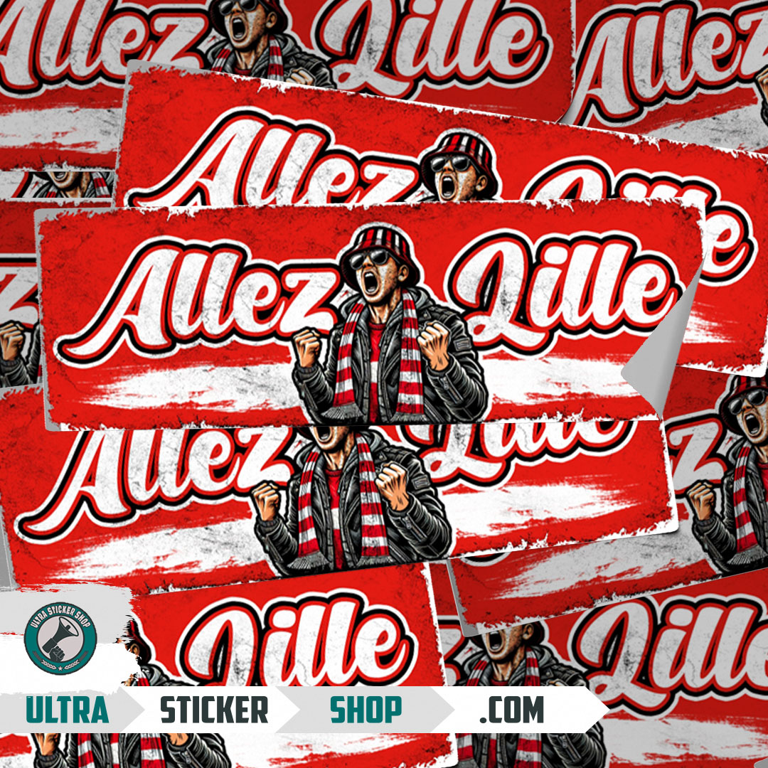 Acheter des autocollants Allez Lille 2.0 Autocollants | Ultrastickershop