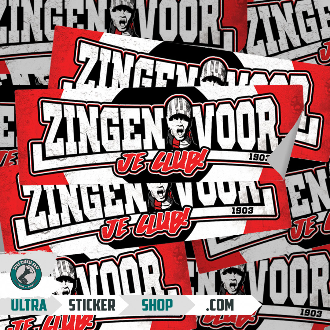 Clvb Sticker Zingen voor je club! Stickers Stickers Kopen | Ultrastickershop