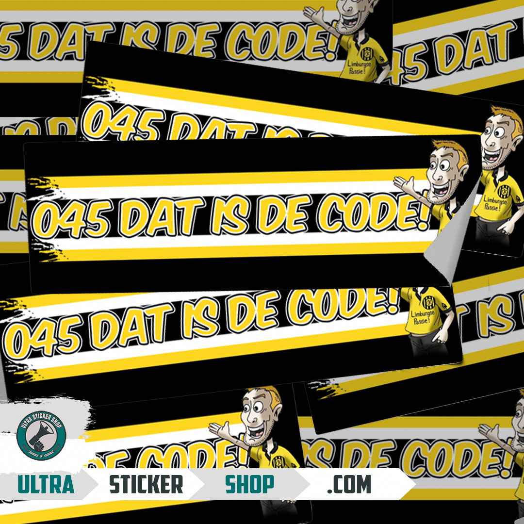 Dat Game Sticker 045 dat is de code! Stickers | Ultrastickershop