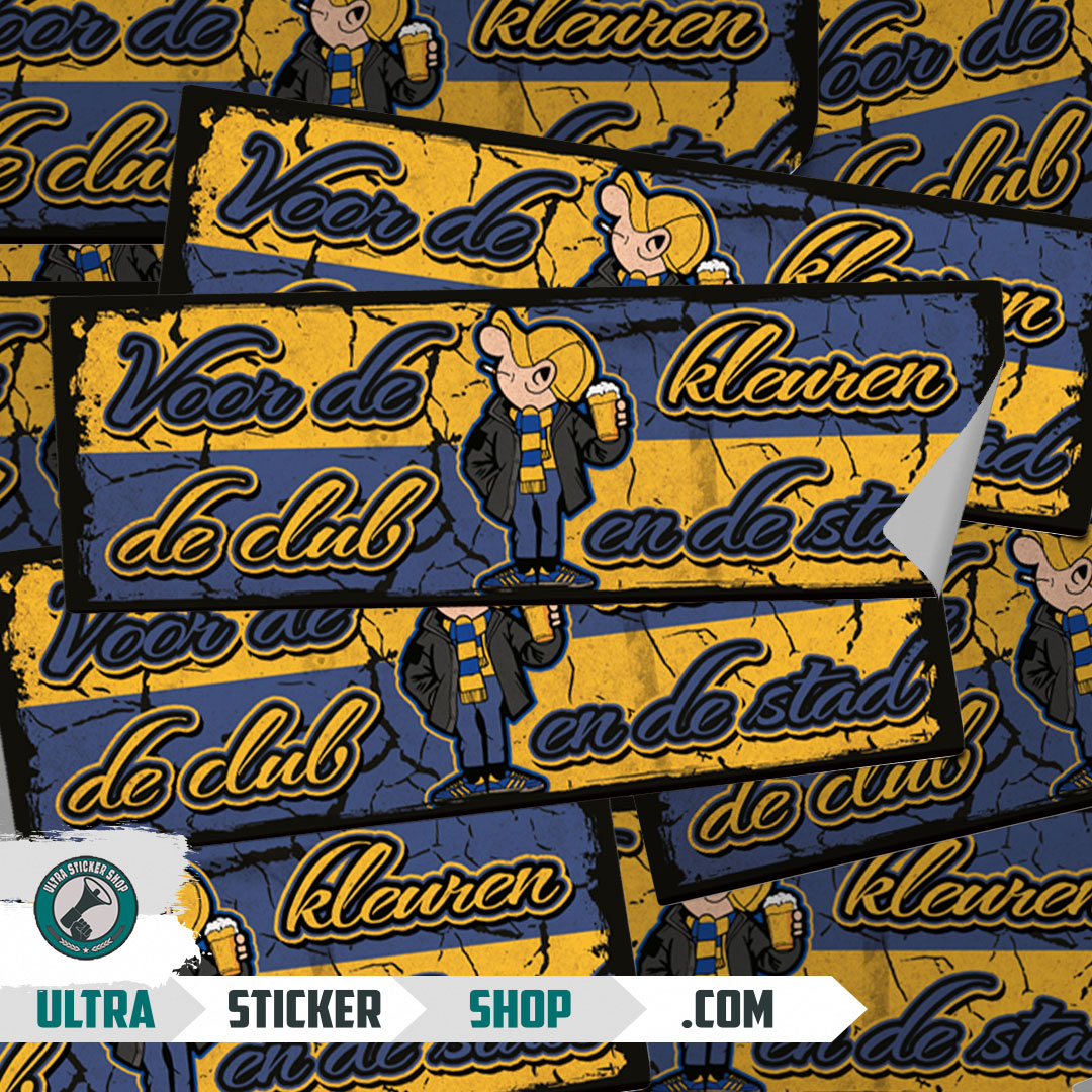 Voor de kleuren de club en de stad Stickers Stickers Kopen ...
