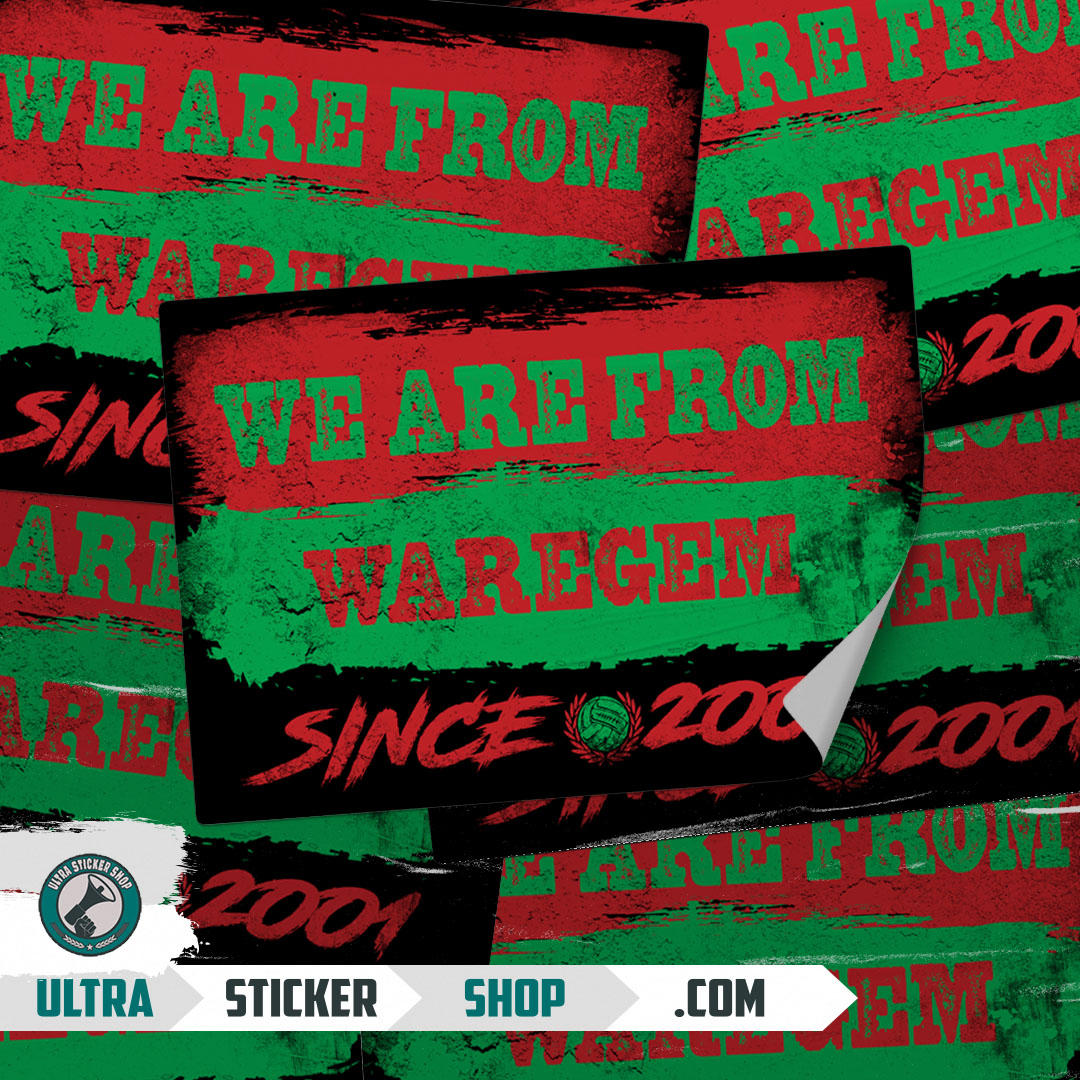 We are from Waregem since 2001 Stickers Stickers Kopen | Ultrastickershop