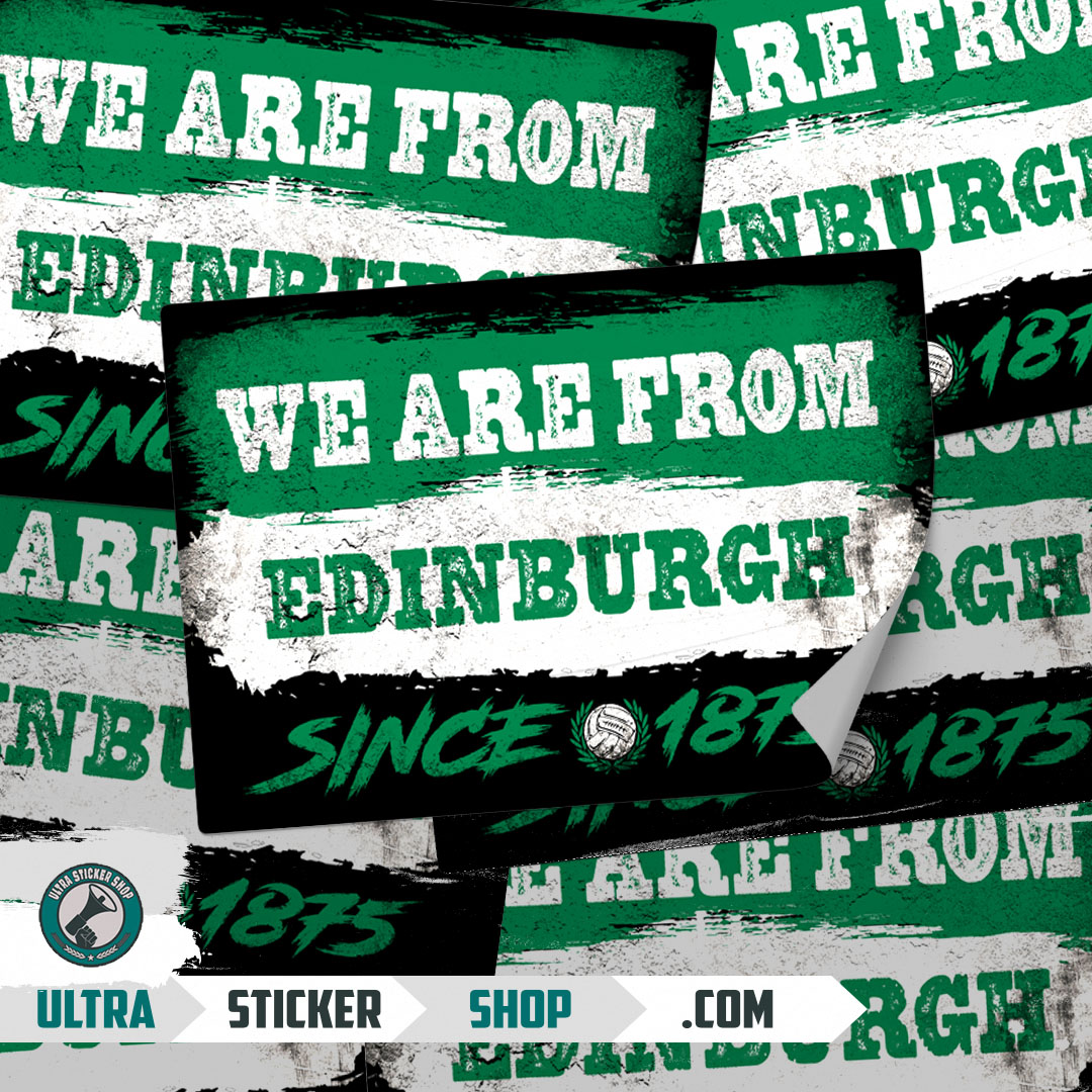 1875 Sticker We are from Edinburgh since 1875 Stickers Stickers Kopen | Ultrastickershop