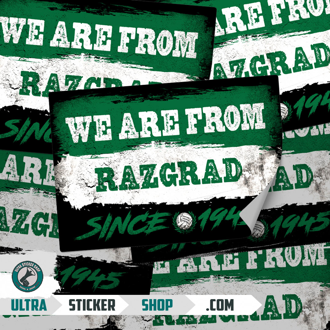 Buy We are from Razgrad since 1945 Stickers Stickers | Ultrastickershop