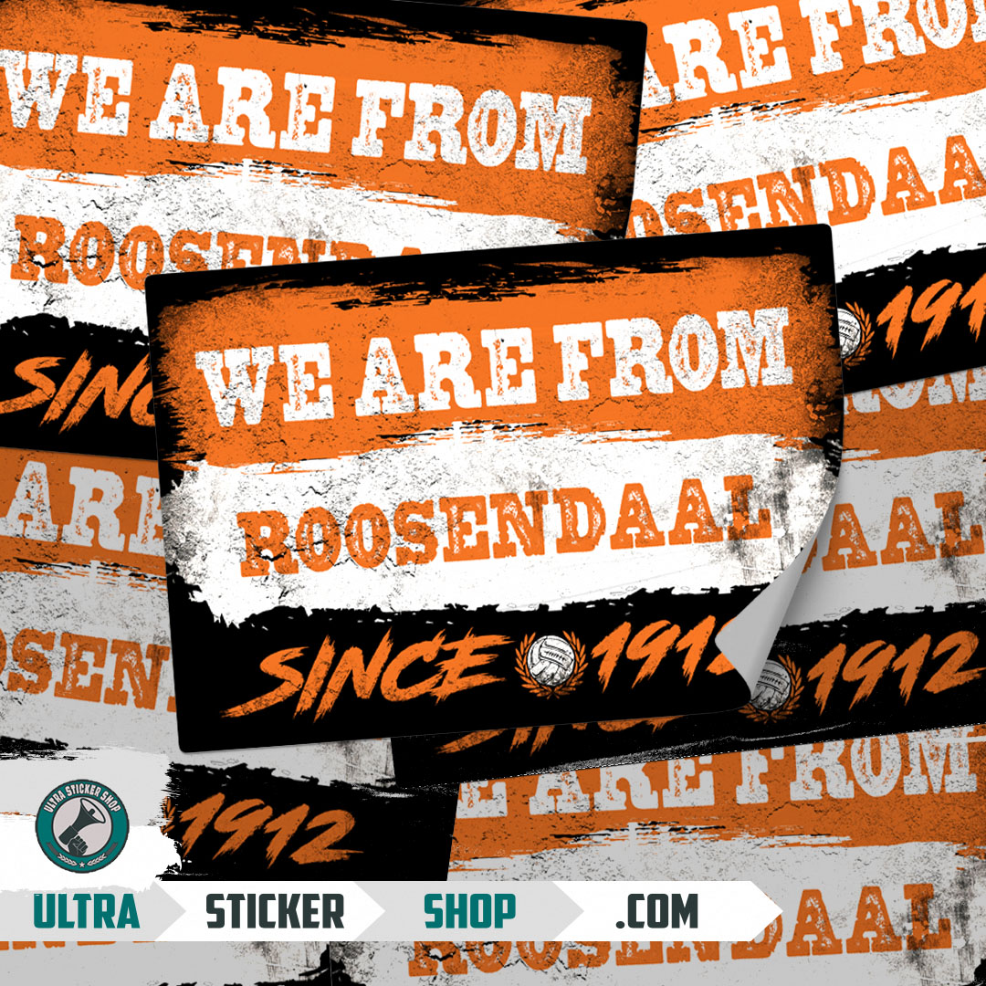 Rbc Sticker We are from Roosendaal since 1912 Stickers | Ultrastickershop