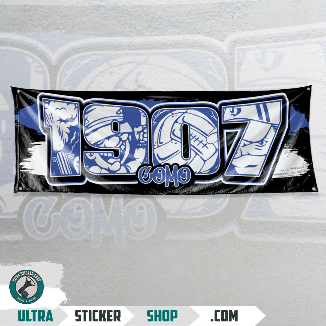 Buy 1907 Como Flag Stickers | Ultrastickershop