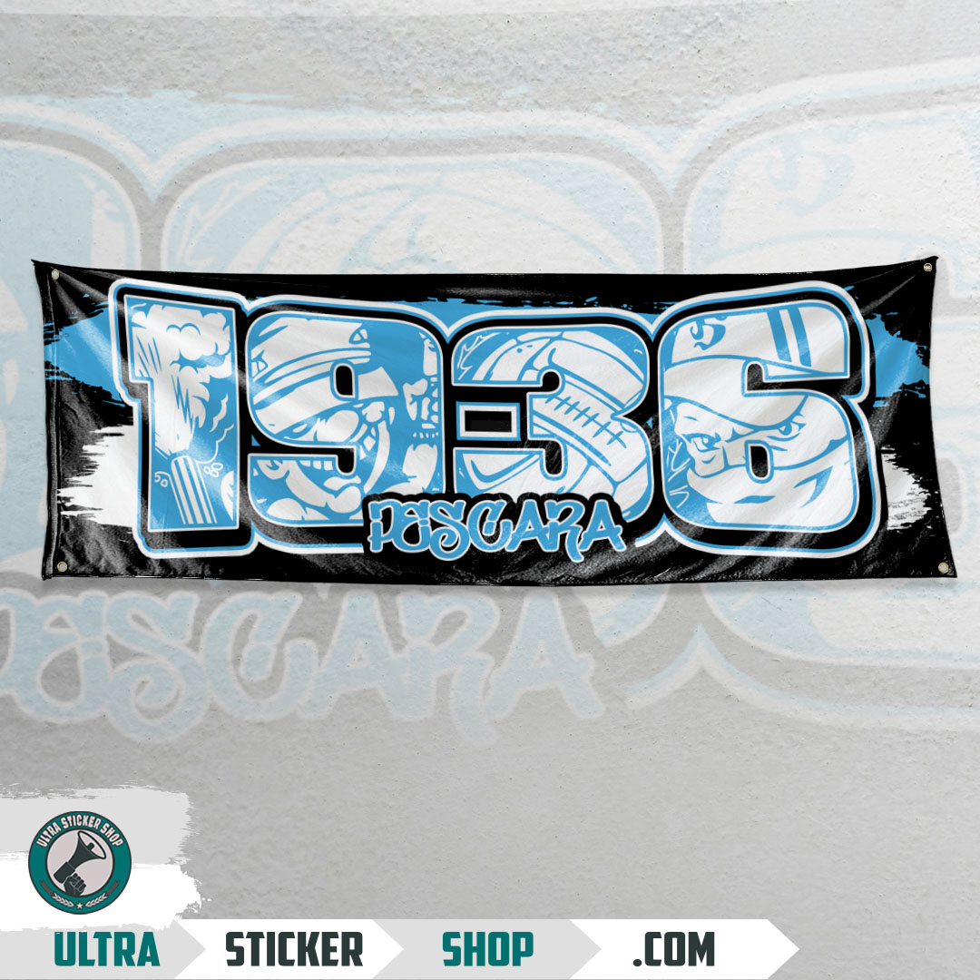 Buy 1936 Pescara Flag Stickers | Ultrastickershop