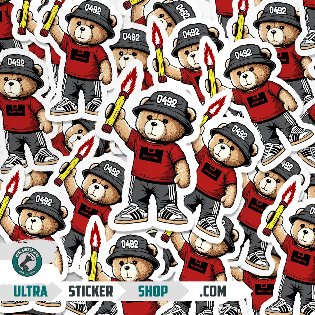 Helmond 0492 bear Stickers | Ultrastickershop