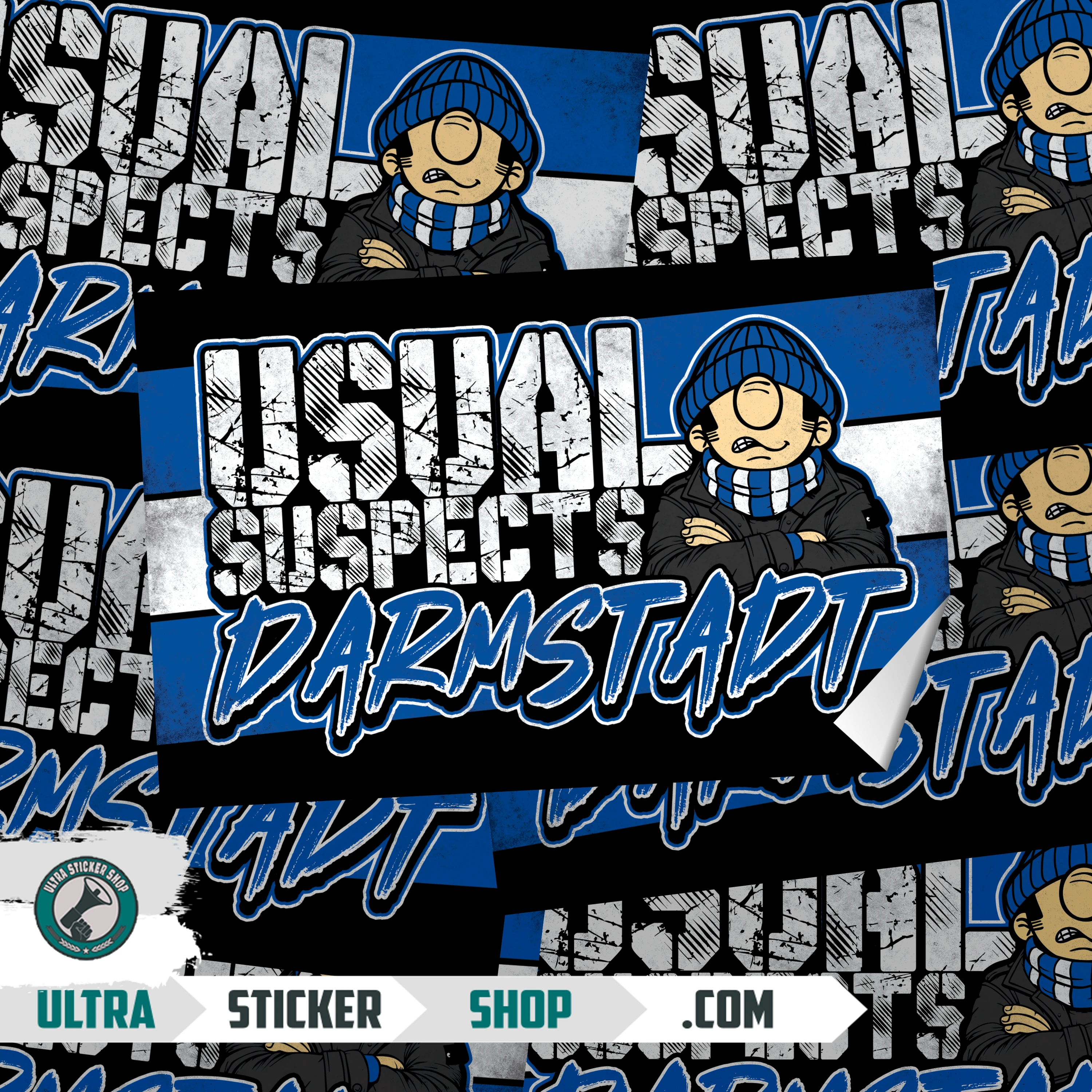 Suspects Stickers usual suspects Darmstadt Aufkleber | Ultrastickershop